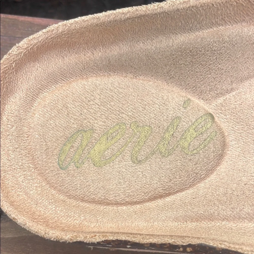 Aerie Cream Plush Slide Sandals - Picture 2 of 8